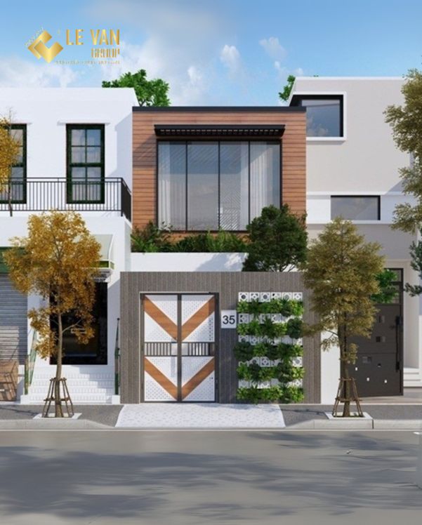 Những mẫu thiết kế nhà mặt tiền 5m 2 tầng đẹp, sang trọng
