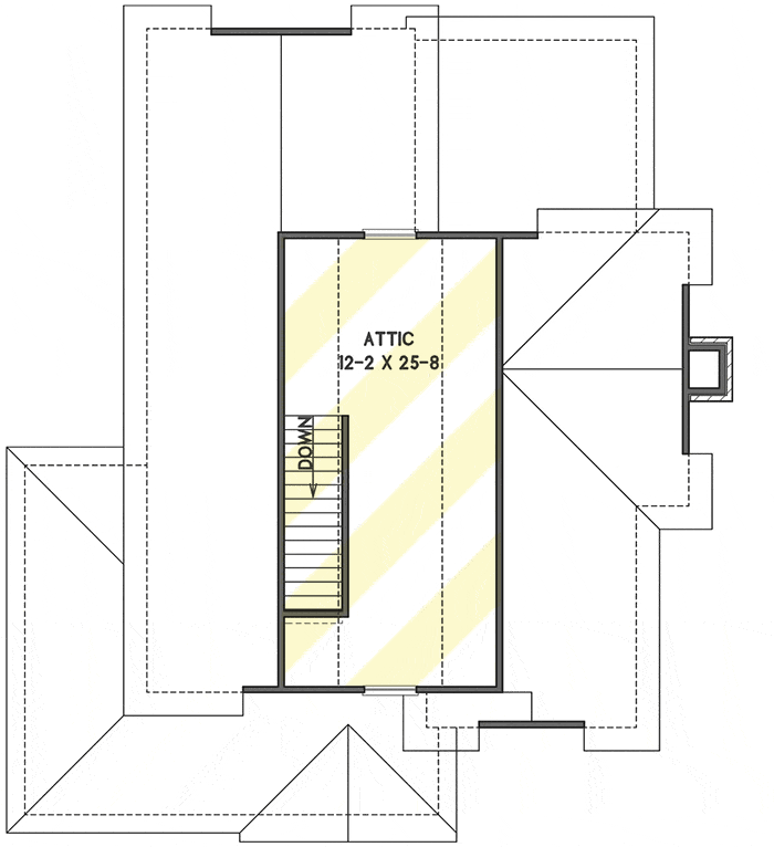Tầng tum của căn nhà căn nhà 2 tầng 1 tum 9,5x12m