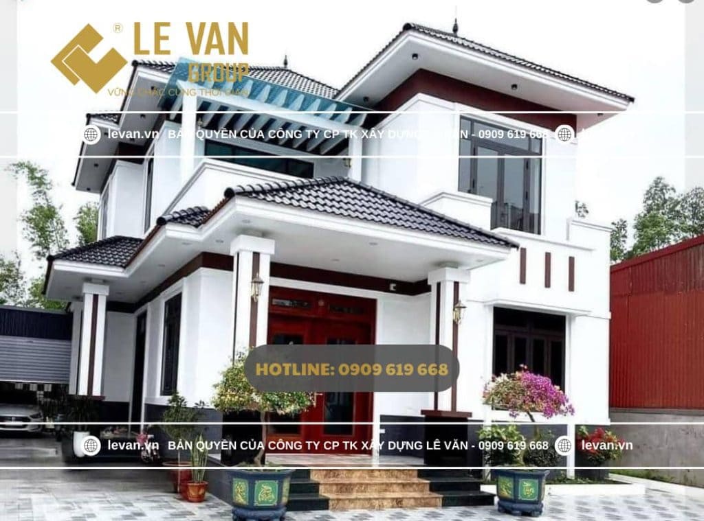 Mẫu nhà mái nhật 2 tầng đẹp LE VAN GROUP đã thực hiện 3