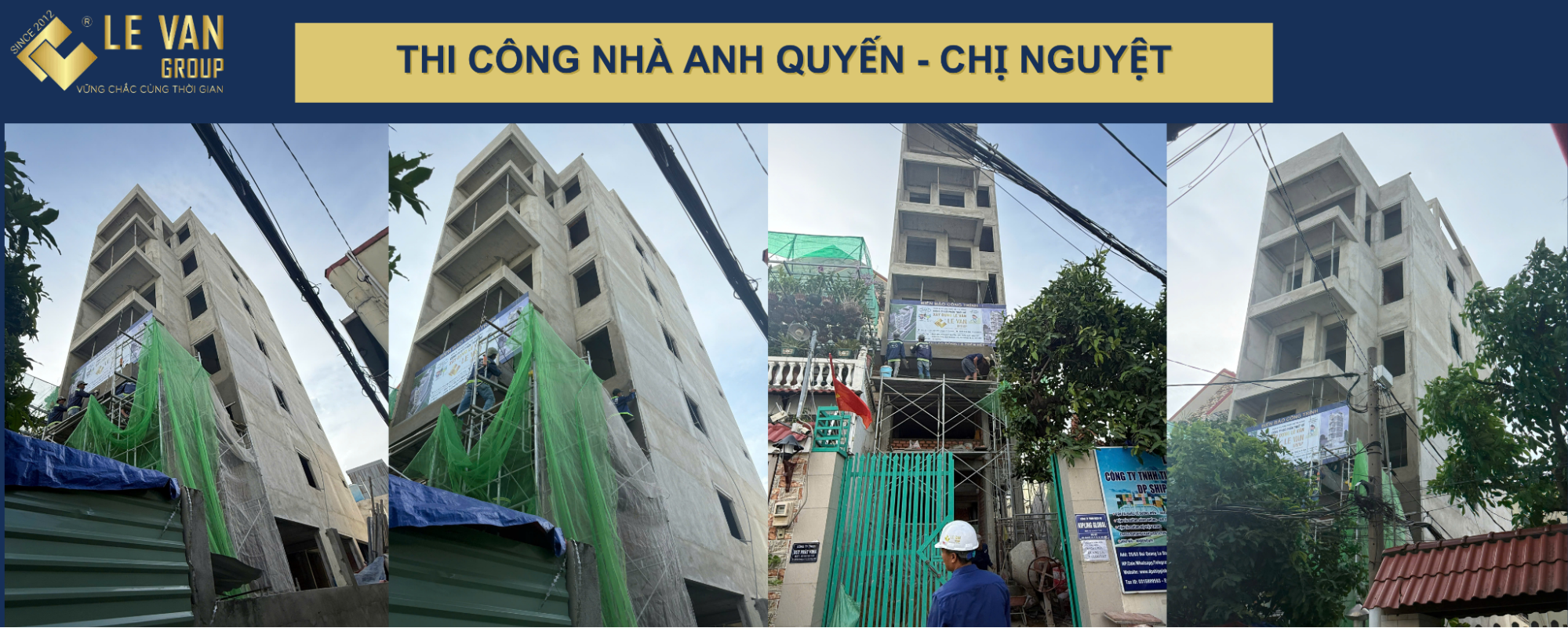 Thi công xây tô mặt tiền 2