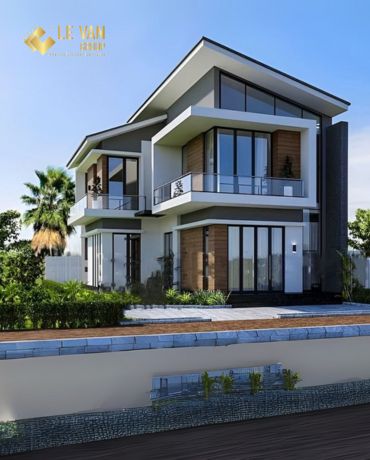 21+ mẫu thiết kế nhà 2 tầng chữ L 120m2 đẹp không góc chết