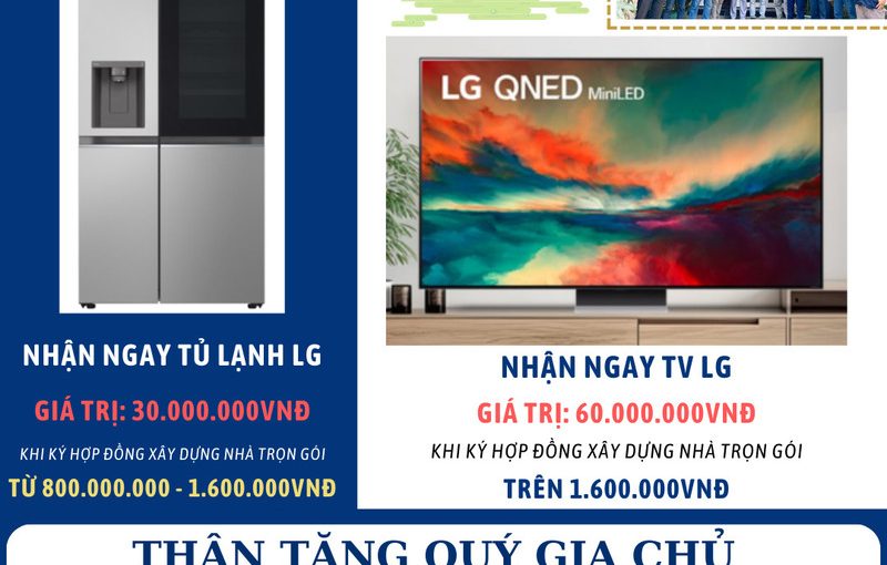 Chương trình khuyến mãi xây nhà, sửa nhà của LE VAN GROUP