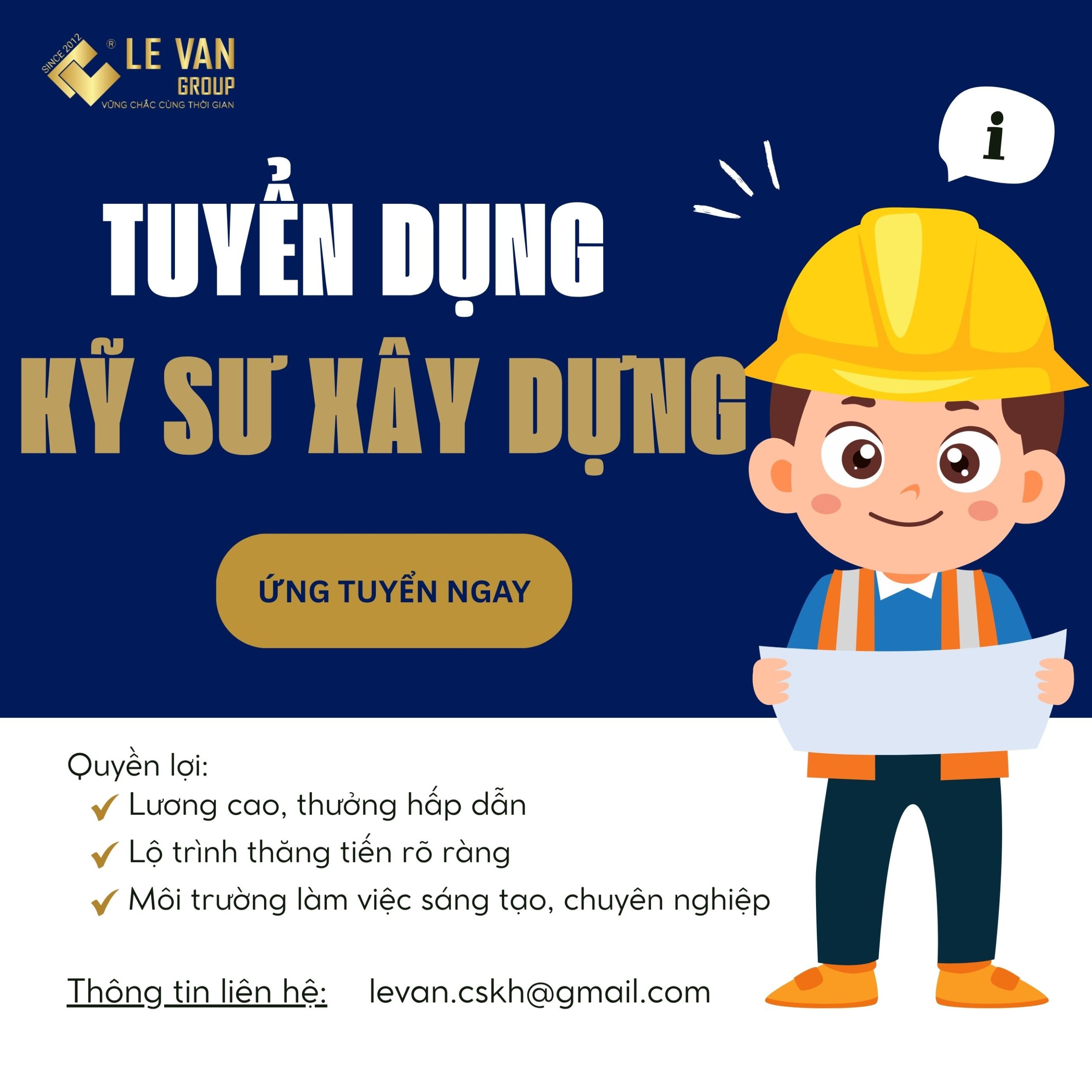 Tuyển dụng Kỹ sư xây dựng