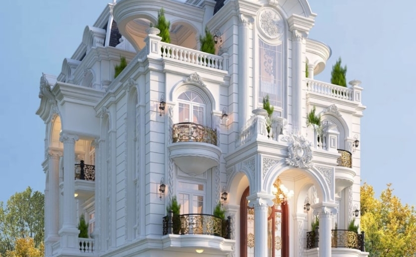 Mẫu Nhà Phố Tân Cổ Điển – Vẻ Đẹp Khẳng Định Vị Thế Gia Chủ