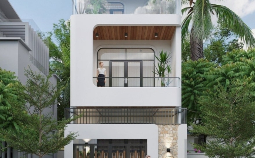 Mẫu Nhà Ống 2 Tầng 1 Tum – Tối Ưu Diện Tích và Không Gian Xanh